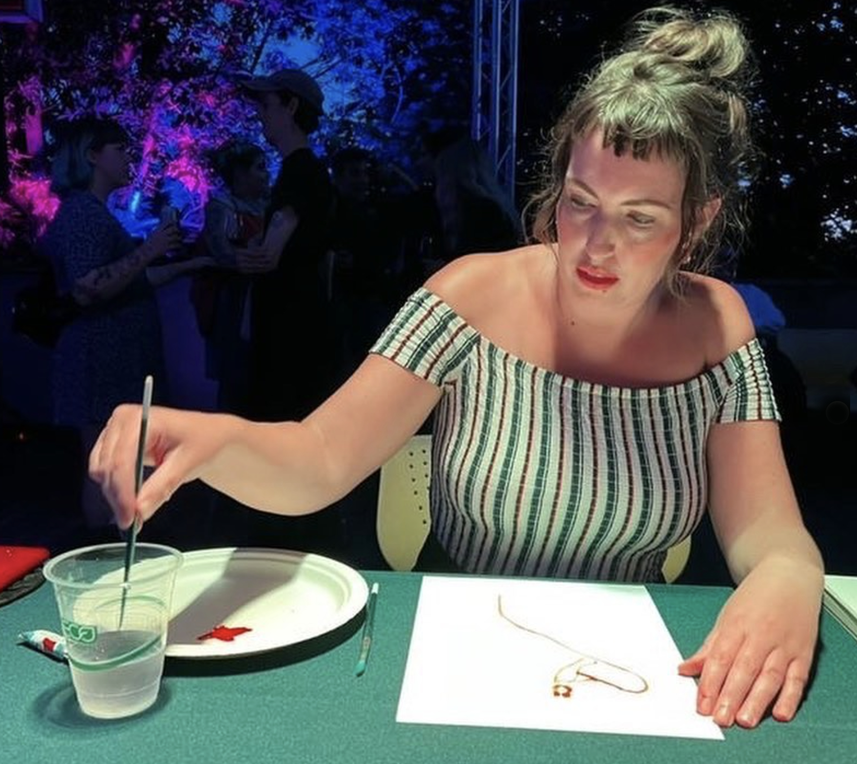 Psychic Performance Psychic Watercolour Performance | Michael Gibson Gallery